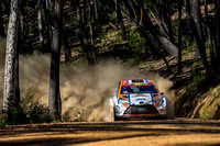 4 - Peter Dimmock and Russell Hannah in their Toyota Yaris 2016 (Open) at the 2021 Minidulla Rally