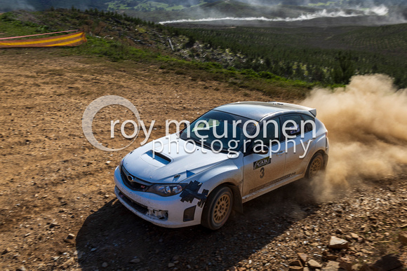 3 - Brad Luff and Jamie Luff in their Subaru WRX (4WD) at the AMSAG Rosewood Rally - 28 Sep 2024