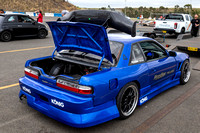 41 - Giuliano Meoli and - in their 1992 Nissan S13 Silvia (2WO) at the Whiteline Tarmac Rallysprint - 16 Nov 2023