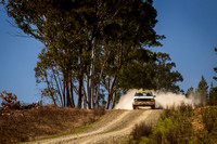 6 - Michael Valantine and Erin Valantine in their Datsun Stanza (D) at the AMSAG Rosewood Rally - 3 September 2022