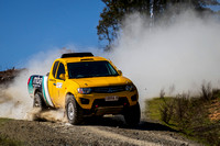 1 - Andrew Travis and David Travis in their Mitsubishi Triton (4WD) at the AMSAG Rosewood Rally - 3 September 2022